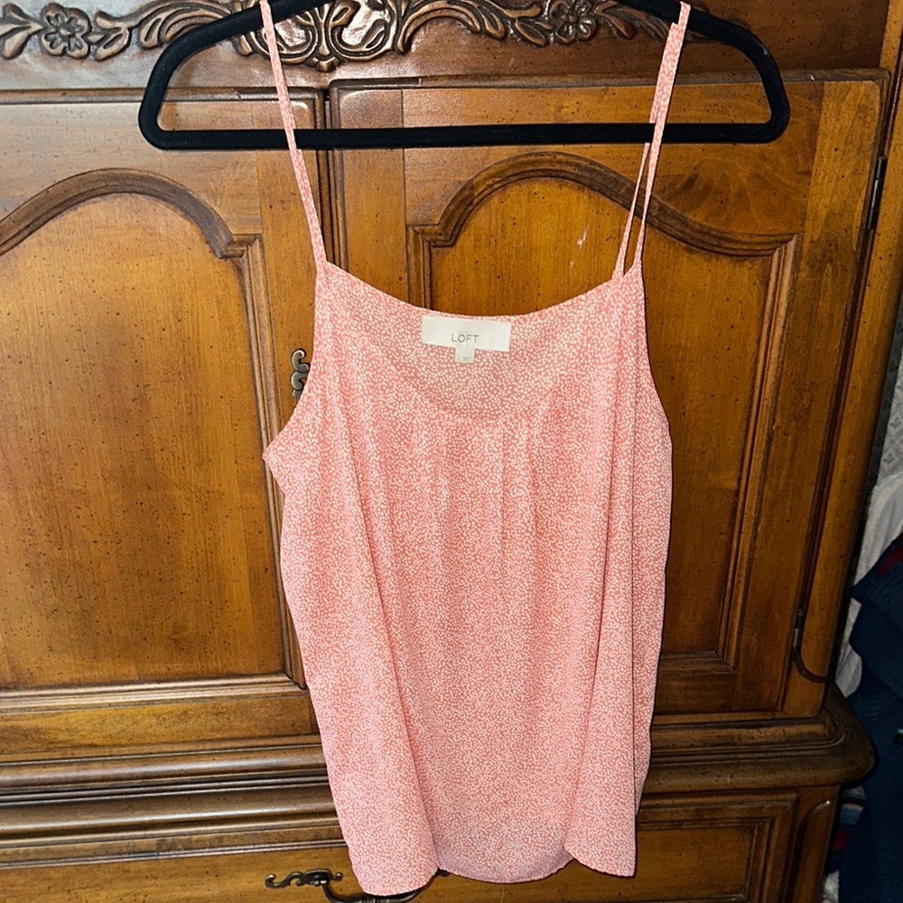 LOFT Pink Sleeveless Camisole with Relaxed Fit